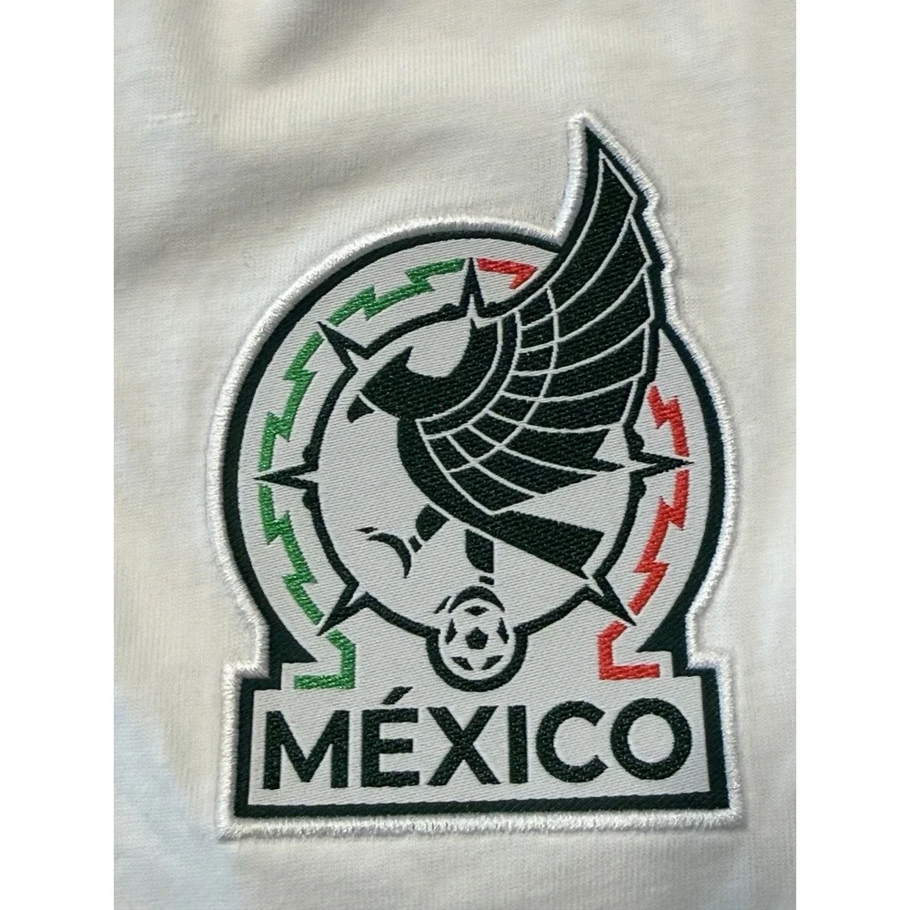 Adidas FMF Mexico DNA Tee Mens White Soccer Shirt JZ6471 NWT